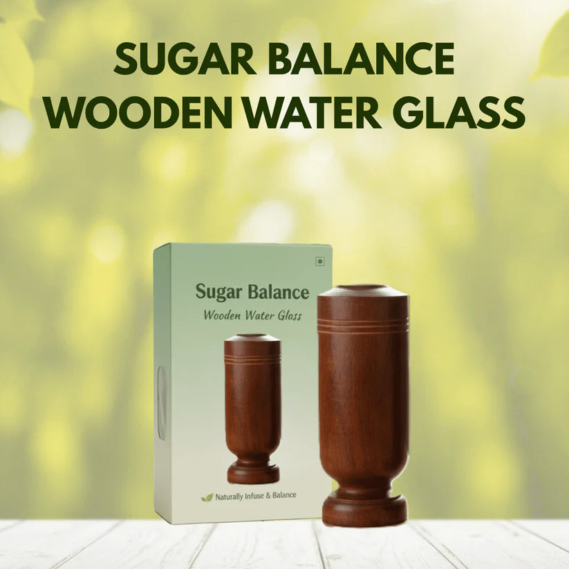 Sugar Balance Vijaysar Wood Glass