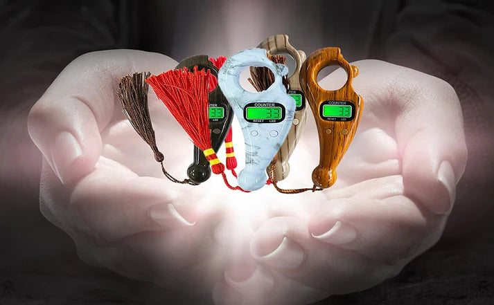 ShivaStore™ Ram Mandir Blessed Tulsi Jap Counter