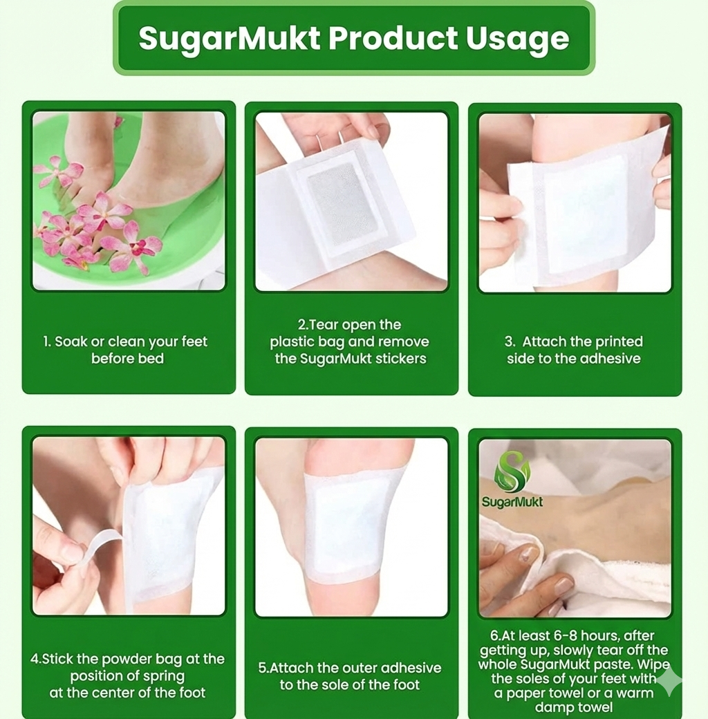 SugarMukt Sugar Control Foot Patches